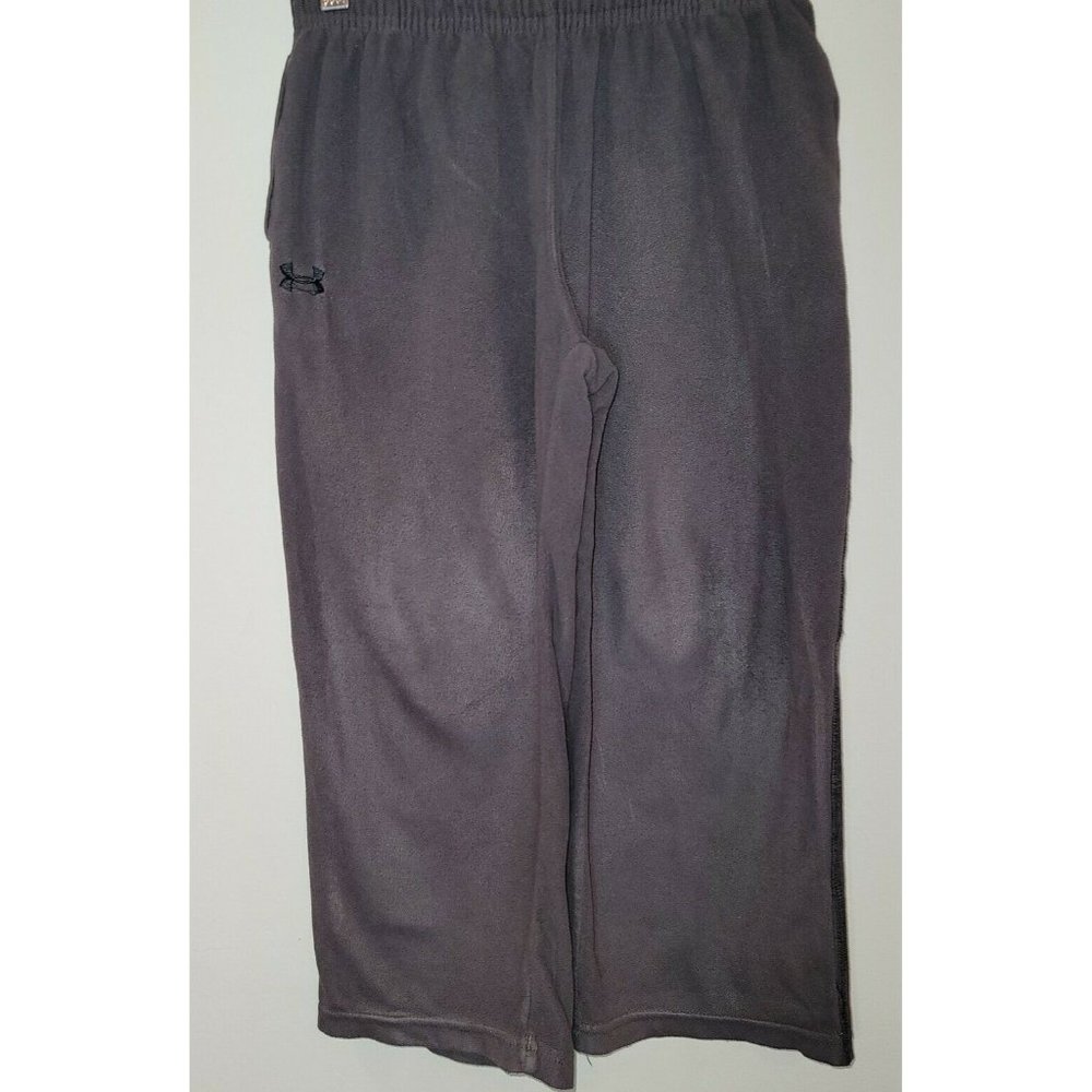 UNDER ARMOUR COLD GEAR Youth LOOSE Fit GRAY WarmUp FLEECE Pants 5-6T SMALL